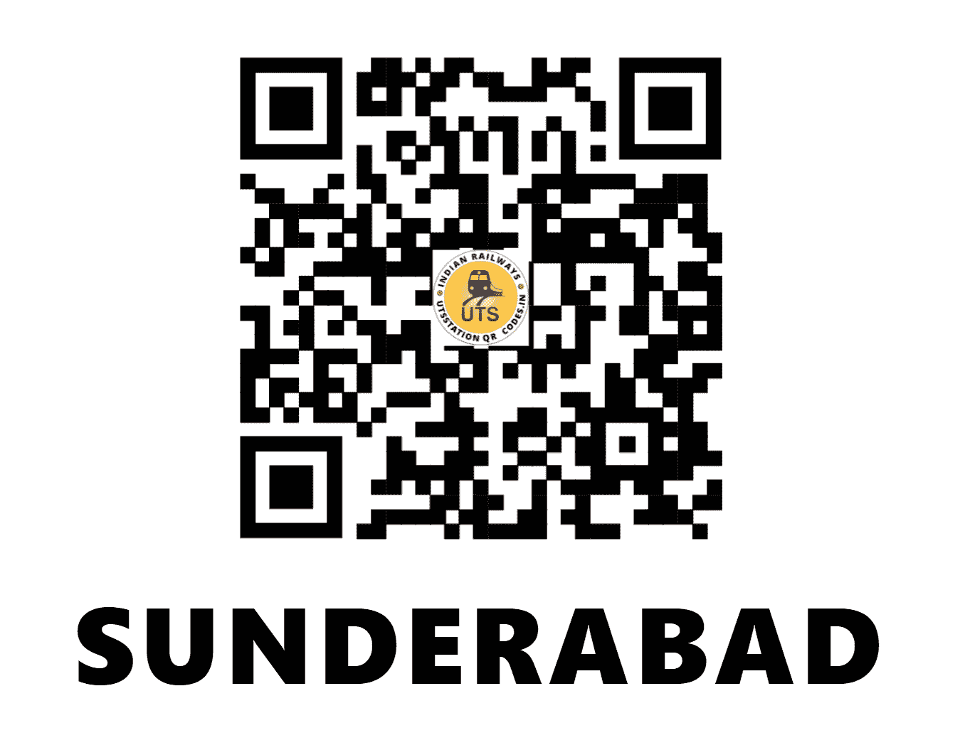 UTS QR Code for SUNDERABAD - SNBD (WR - MADHYA PRADESH)